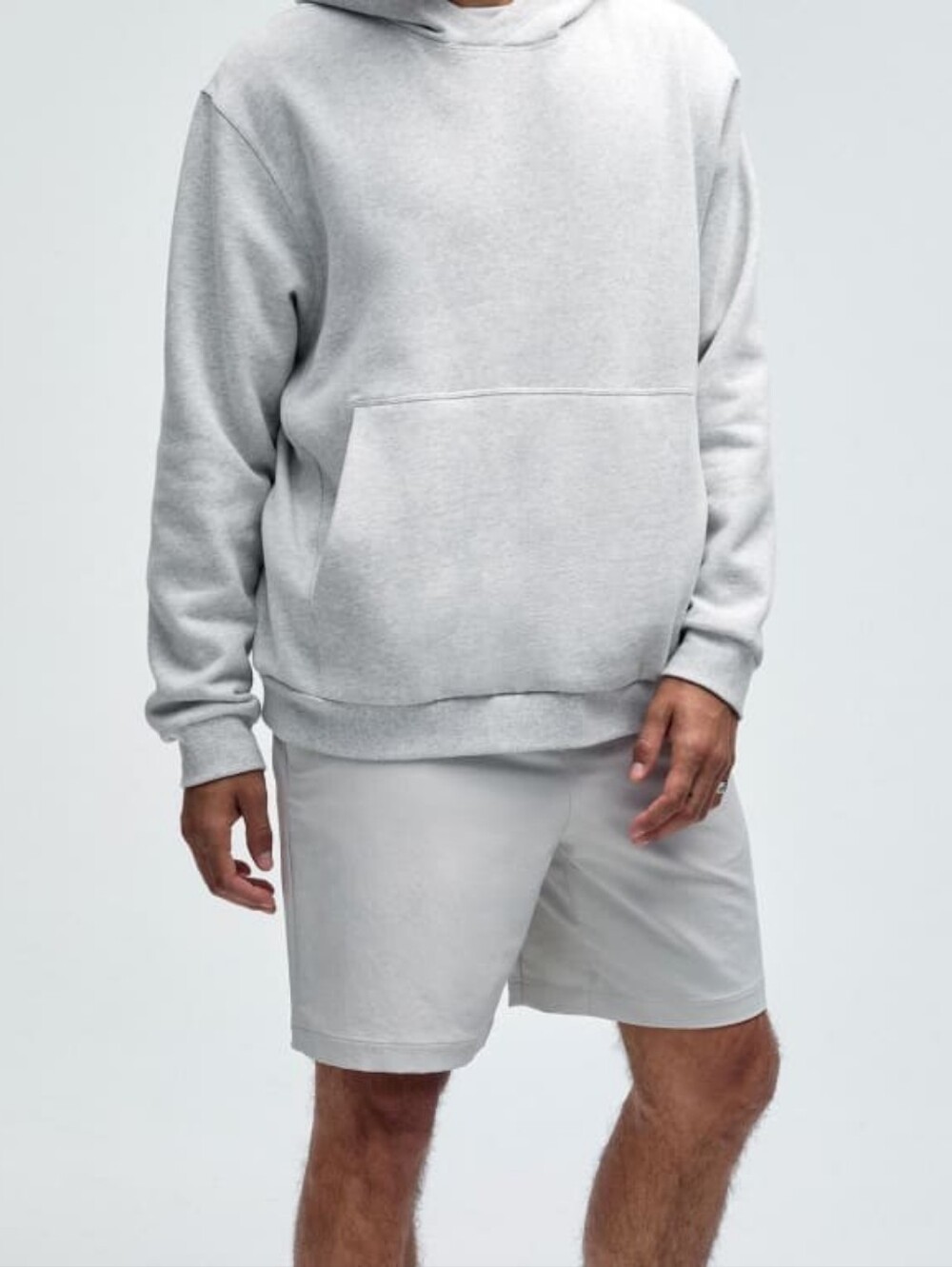 Lululemon Steady State Pullover Hoodie Heathered Core Light Grey Size M